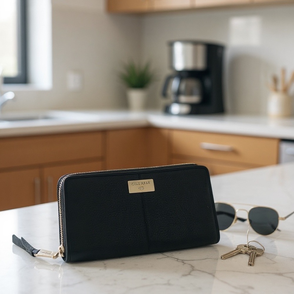 Cole Haan black Leather Wallet - Picture 2 of 7
